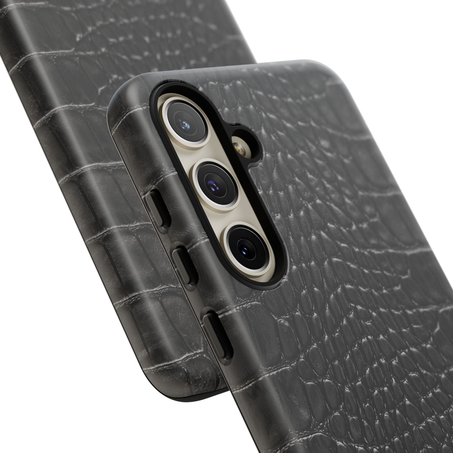 Black Alligator Print Samsung Galaxy Case | Refined Impact, Bold Simplicity