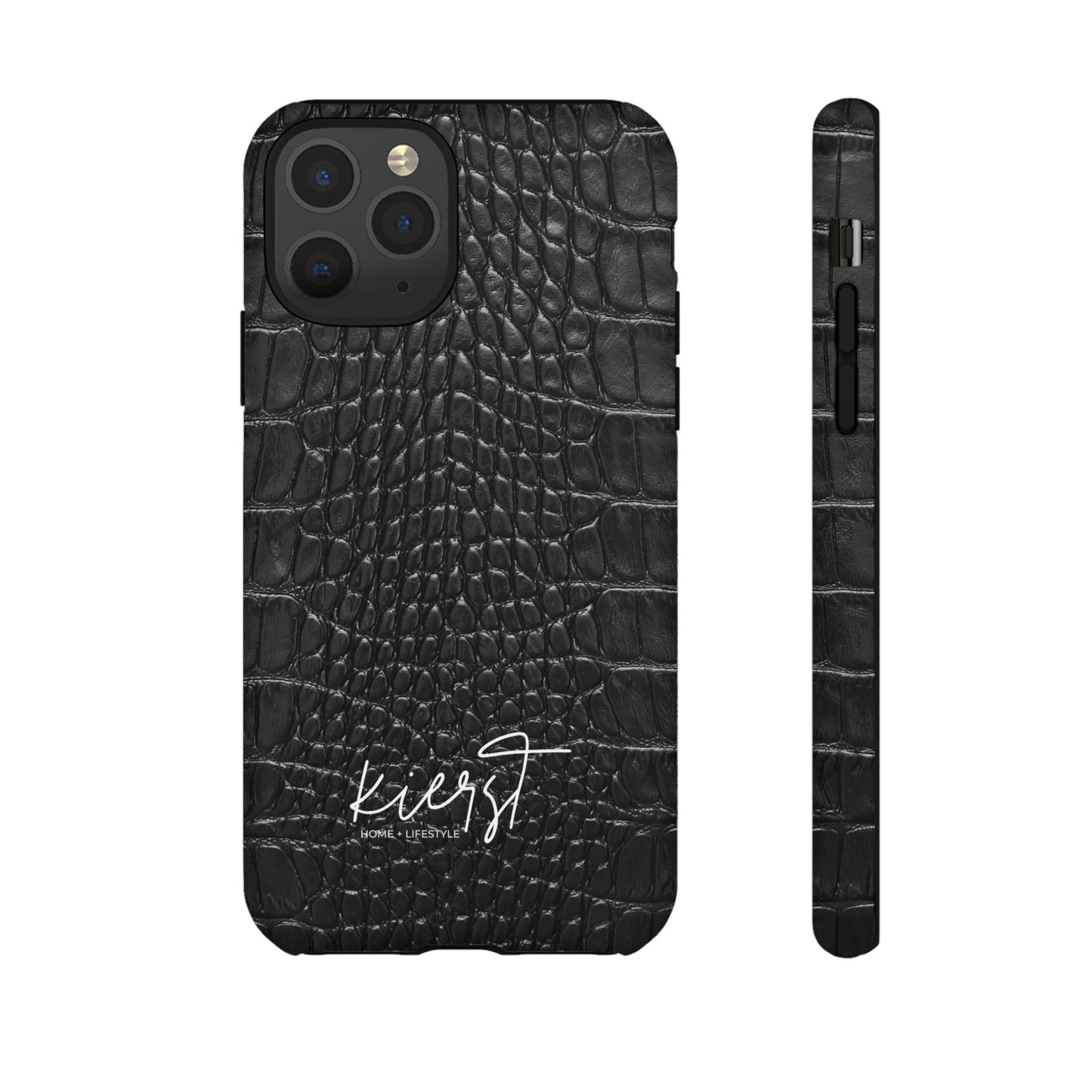 Black Alligator Print iPhone Case | Minimalist Edge Meets Everyday Function