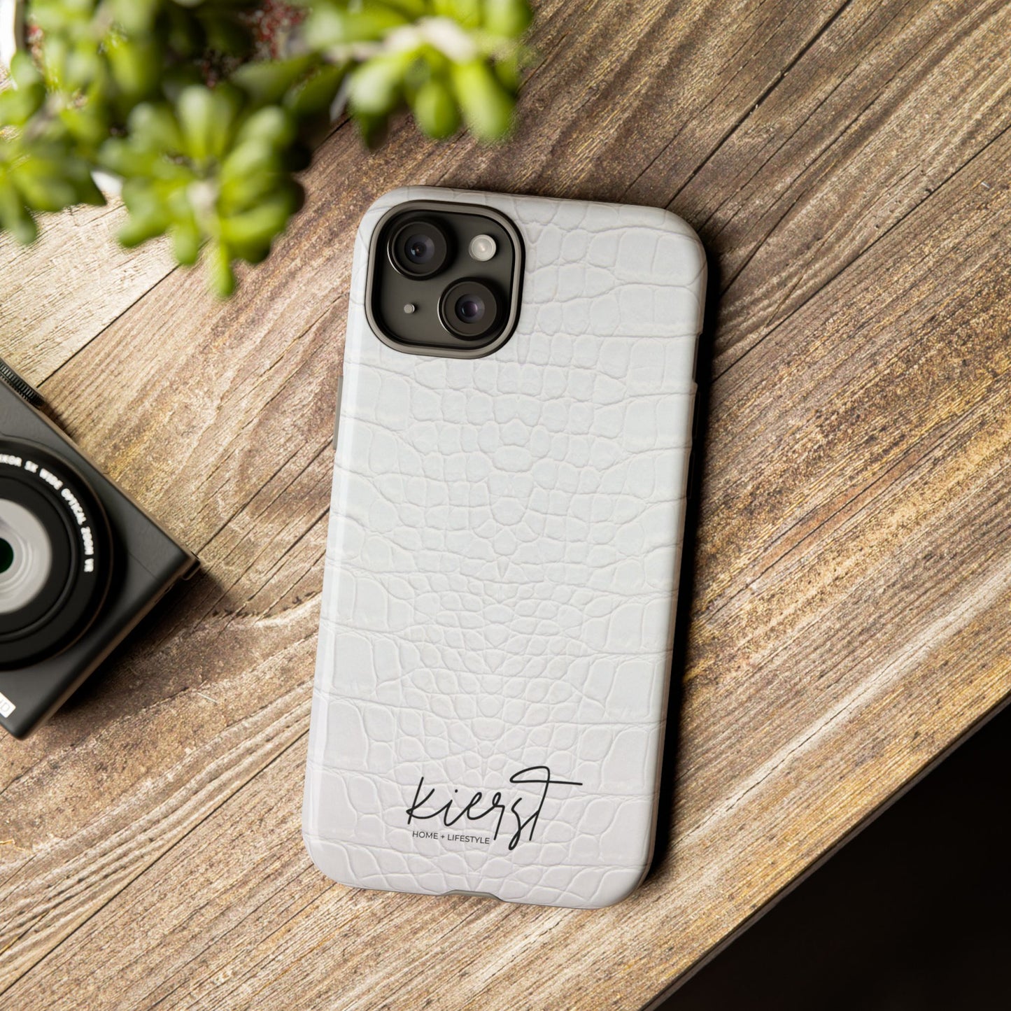 White Alligator iPhone Case | Minimal, Crisp, and Effortlessly Elevated