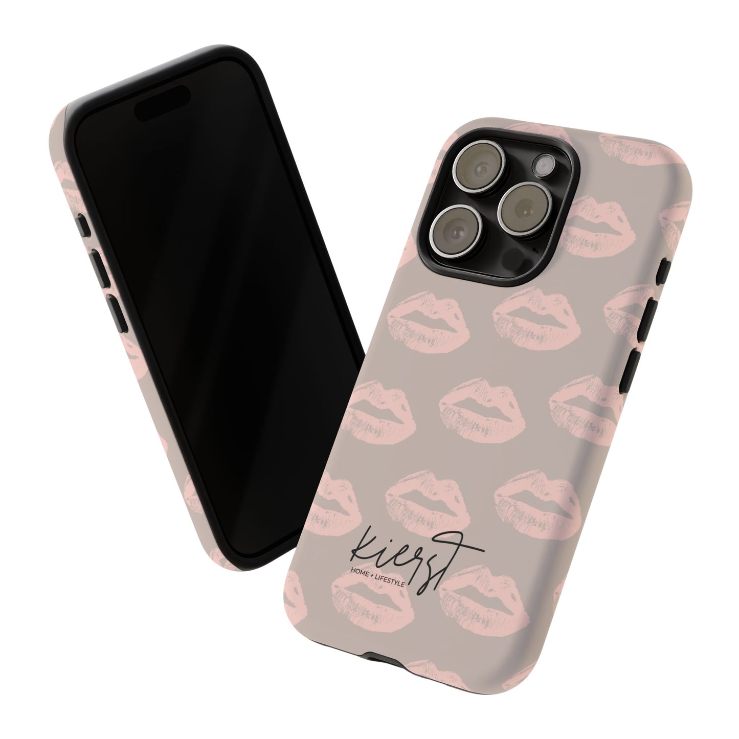 Pillow Talk-Inspired Lips on Oat iPhone Case
