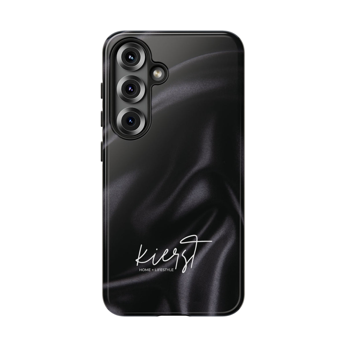 Black Silk Print Samsung Galaxy Phone Case
