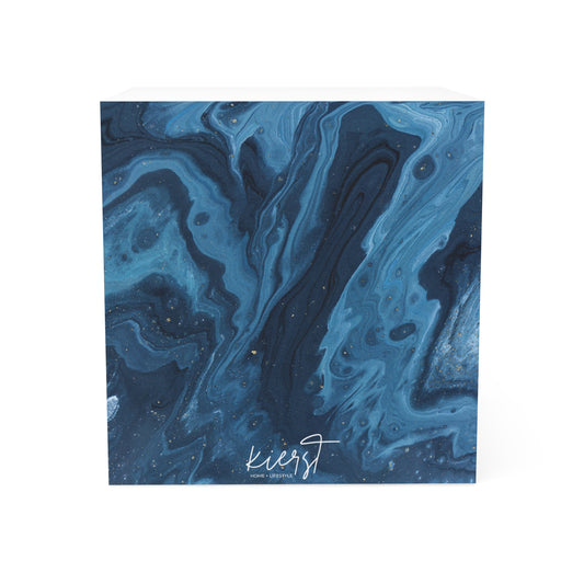 Blue Marble Sticky Note Cube | Bold Notes for Brilliant Ideas