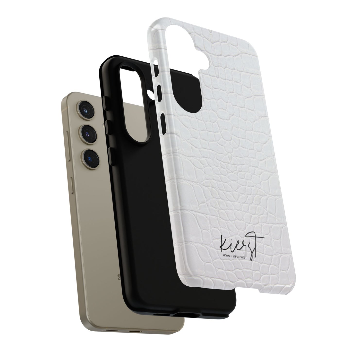 White Alligator Samsung Galaxy Case | Classic Texture Meets Modern Edge