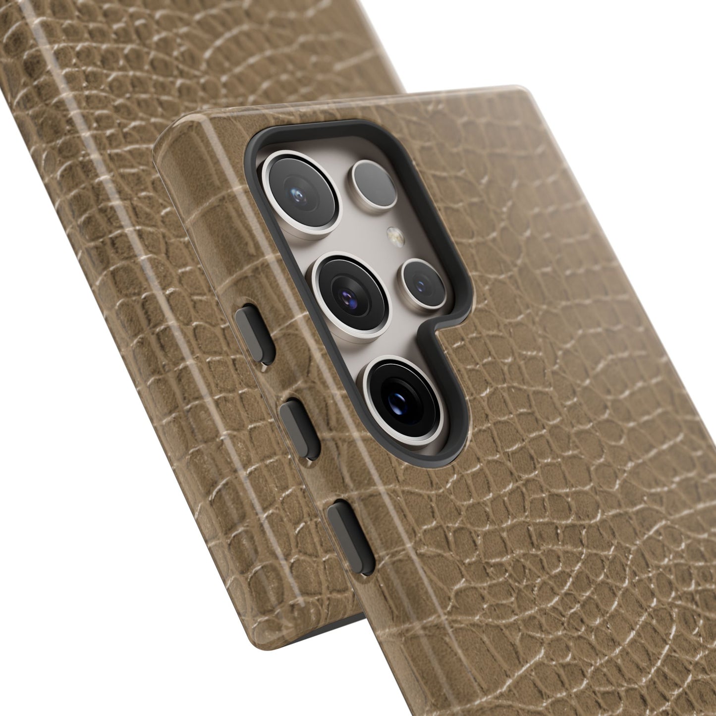 Tan Alligator Print Samsung Galaxy Phone Case | Subtle Statement, Everyday Style