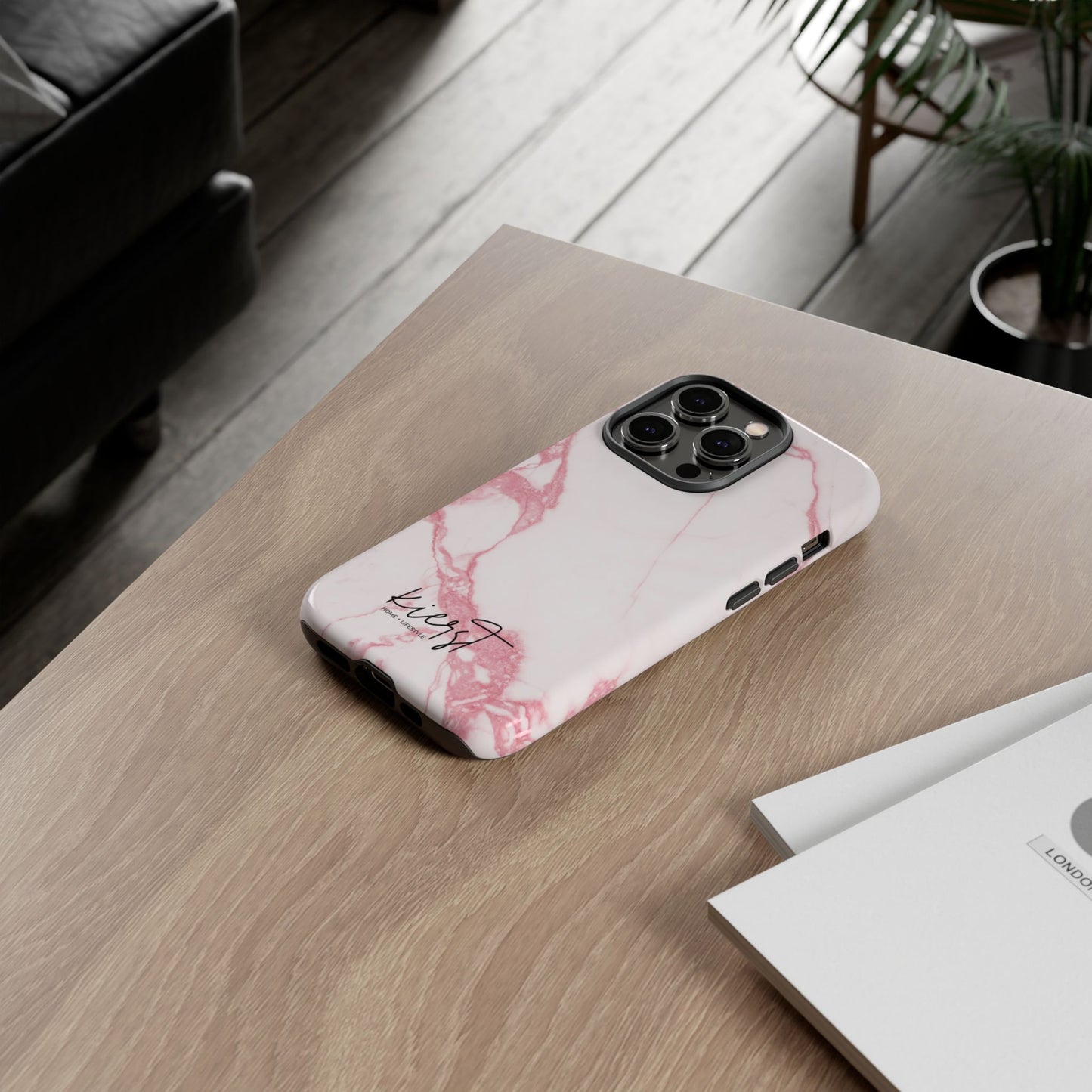 Pink & White Marble iPhone Case | Classic Elegance, Feminine Twist