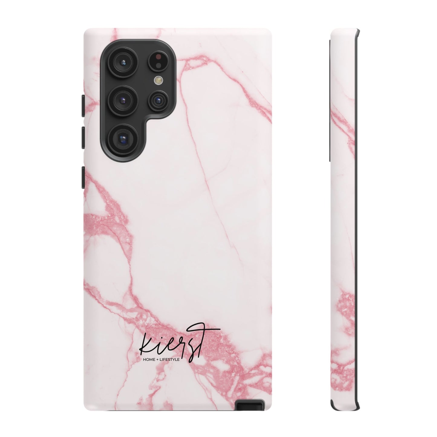 Pink & White Marble Samsung Galaxy Phone Case | Feminine, Polished, and Quietly Bold