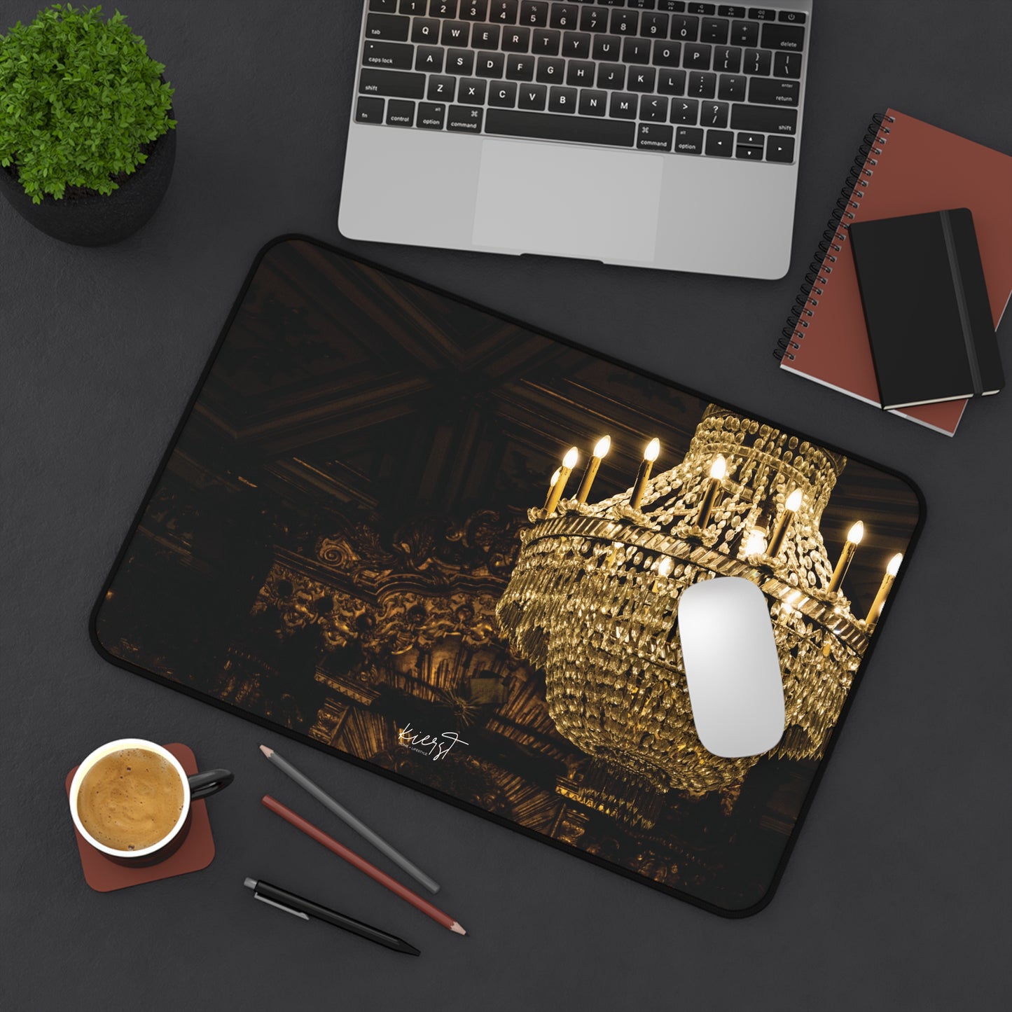 Baroque Chandelier Desk Mat