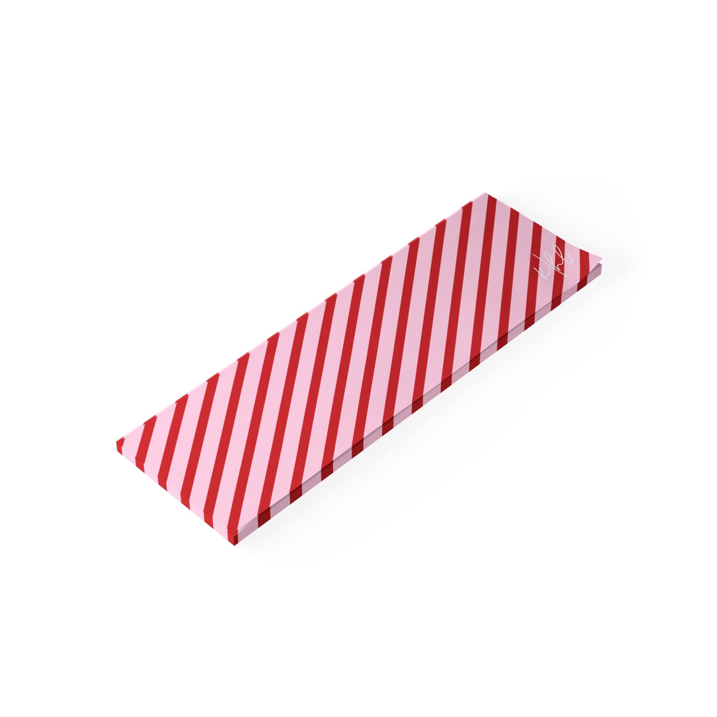 Holiday 25 Pink and Red Diagonal Striped Post-it® Note Pad