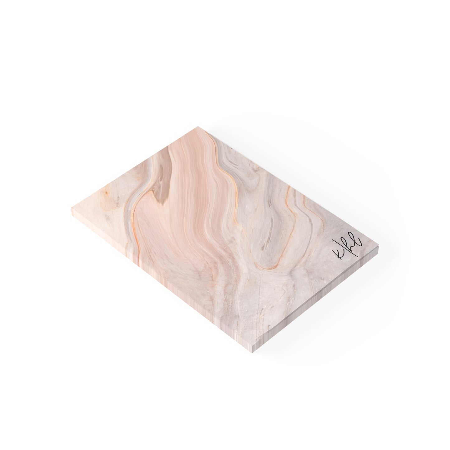 Blush Swirl Marble Post-it® Note Pad | Soft Pink Marble-Inspired Sticky Notes for Chic Desks