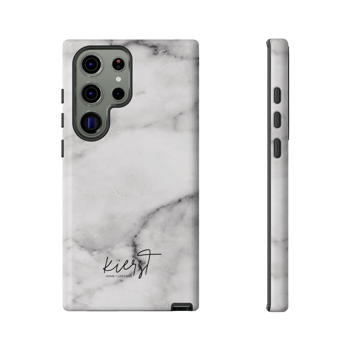 Lived-In White and Grey Marble Samsung Galaxy Case | Soft Strength, Redefined
