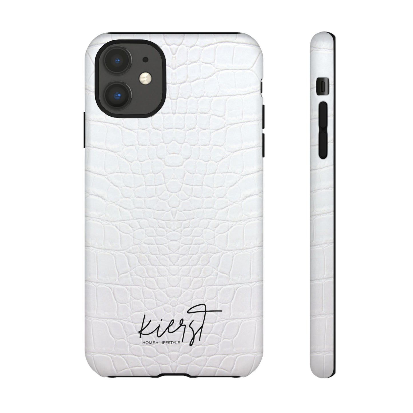 White Alligator iPhone Case | Minimal, Crisp, and Effortlessly Elevated