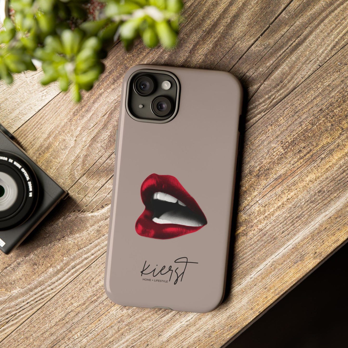 Retro Red Lips iPhone Case | Pop Art Meets Polished