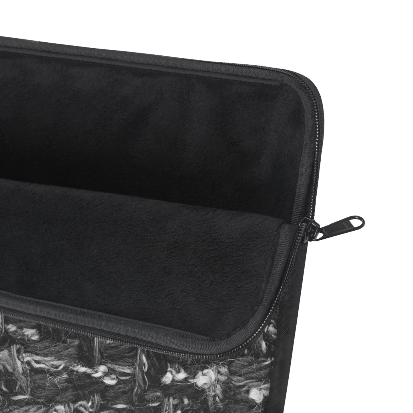 Grey Tweed Print Laptop Sleeve