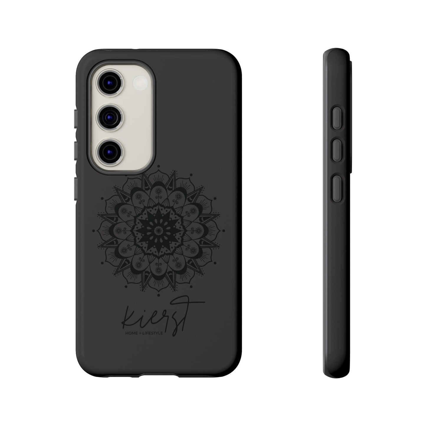 Black Mandala Samsung Galaxy Phone Case | Elevated Symmetry, Timeless Energy