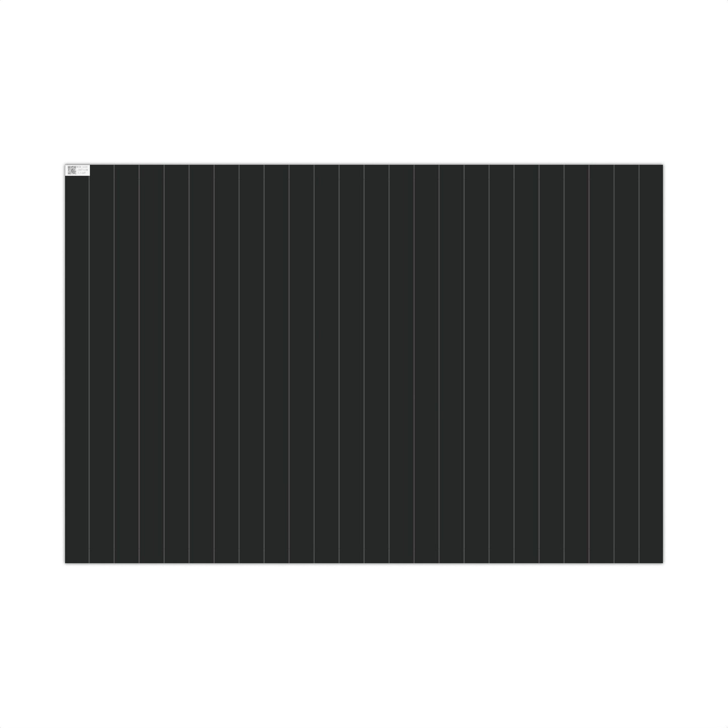 Black With Grey Pinstripe Gift Wrapping Paper