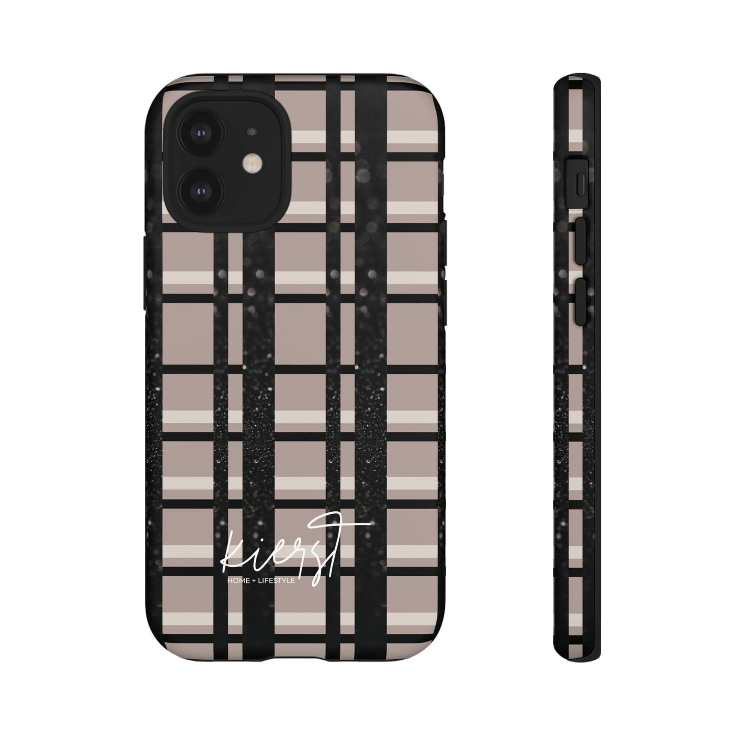 Elevated Neutrals Plaid iPhone Case | Classic Pattern, Modern Contrast