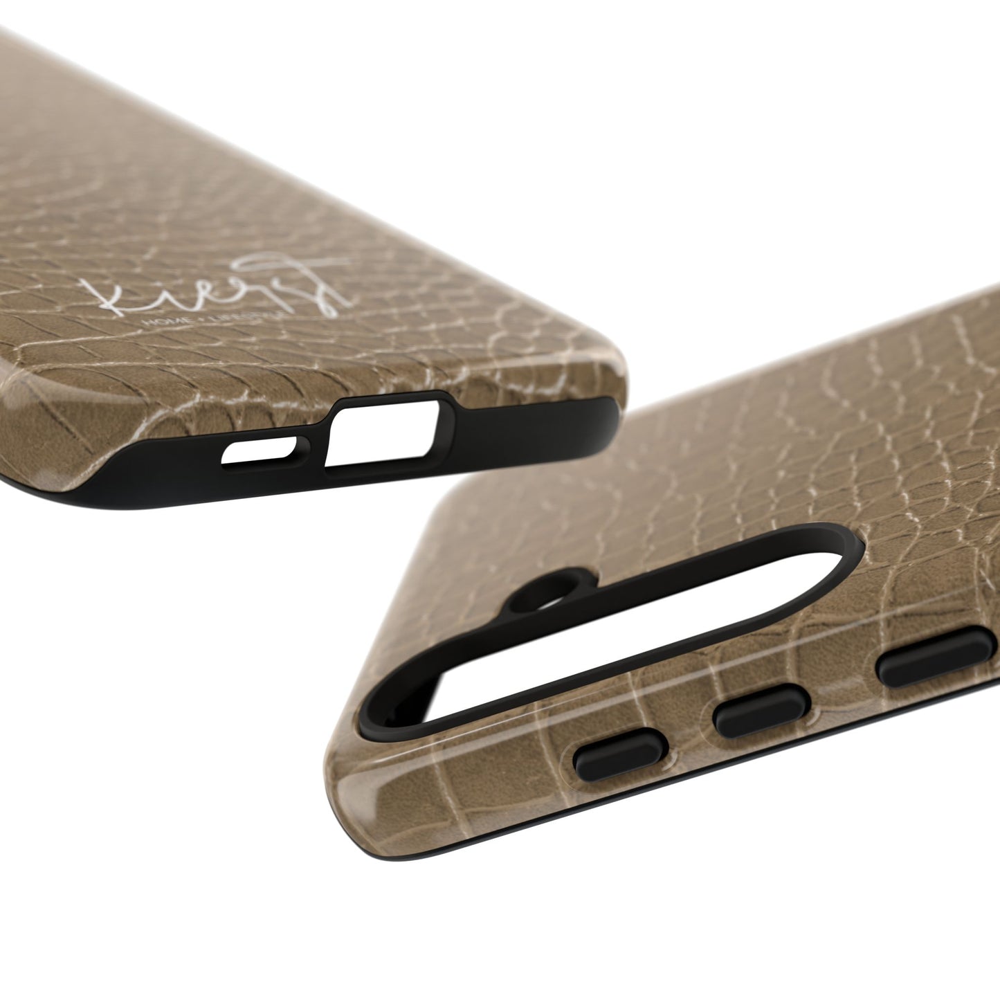 Tan Alligator Print Samsung Galaxy Phone Case | Subtle Statement, Everyday Style