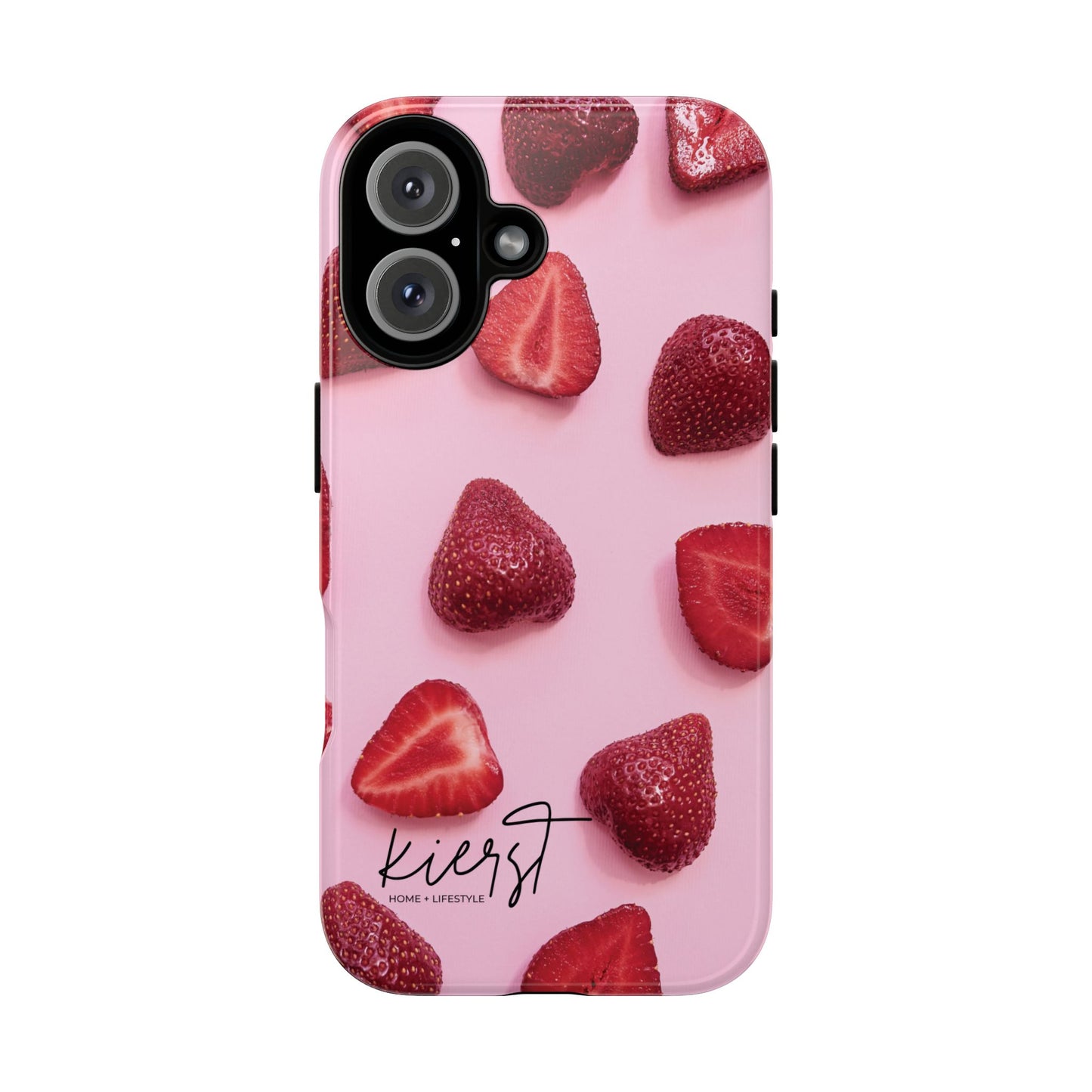 Strawberries iPhone Case | A Sweet Statement Rooted in Soft Luxury