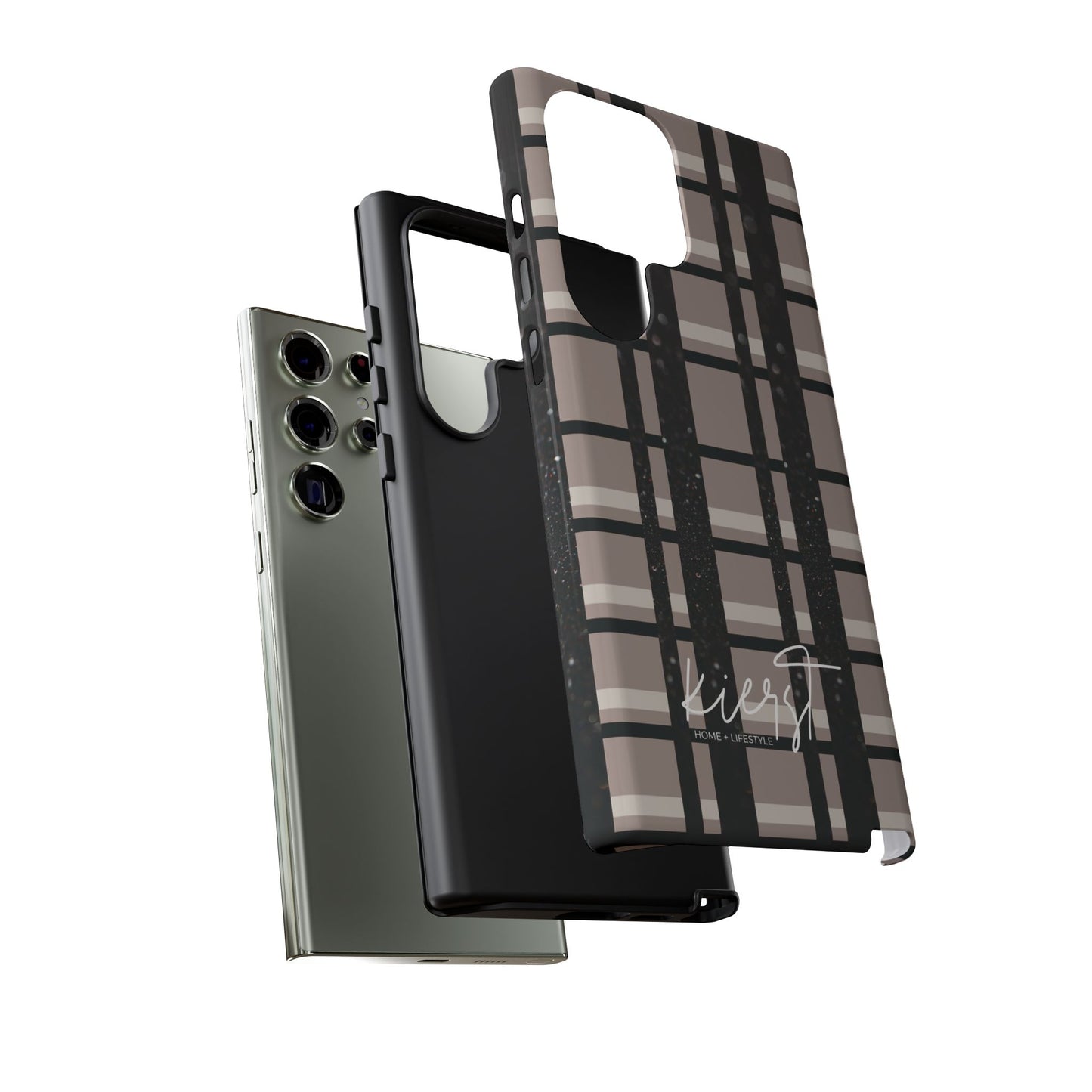 Elevated Neutrals Plaid Samsung Galaxy Case | Structured Style, Soft Edge