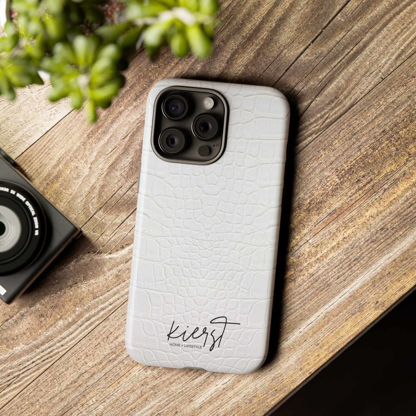 White Alligator iPhone Case | Minimal, Crisp, and Effortlessly Elevated