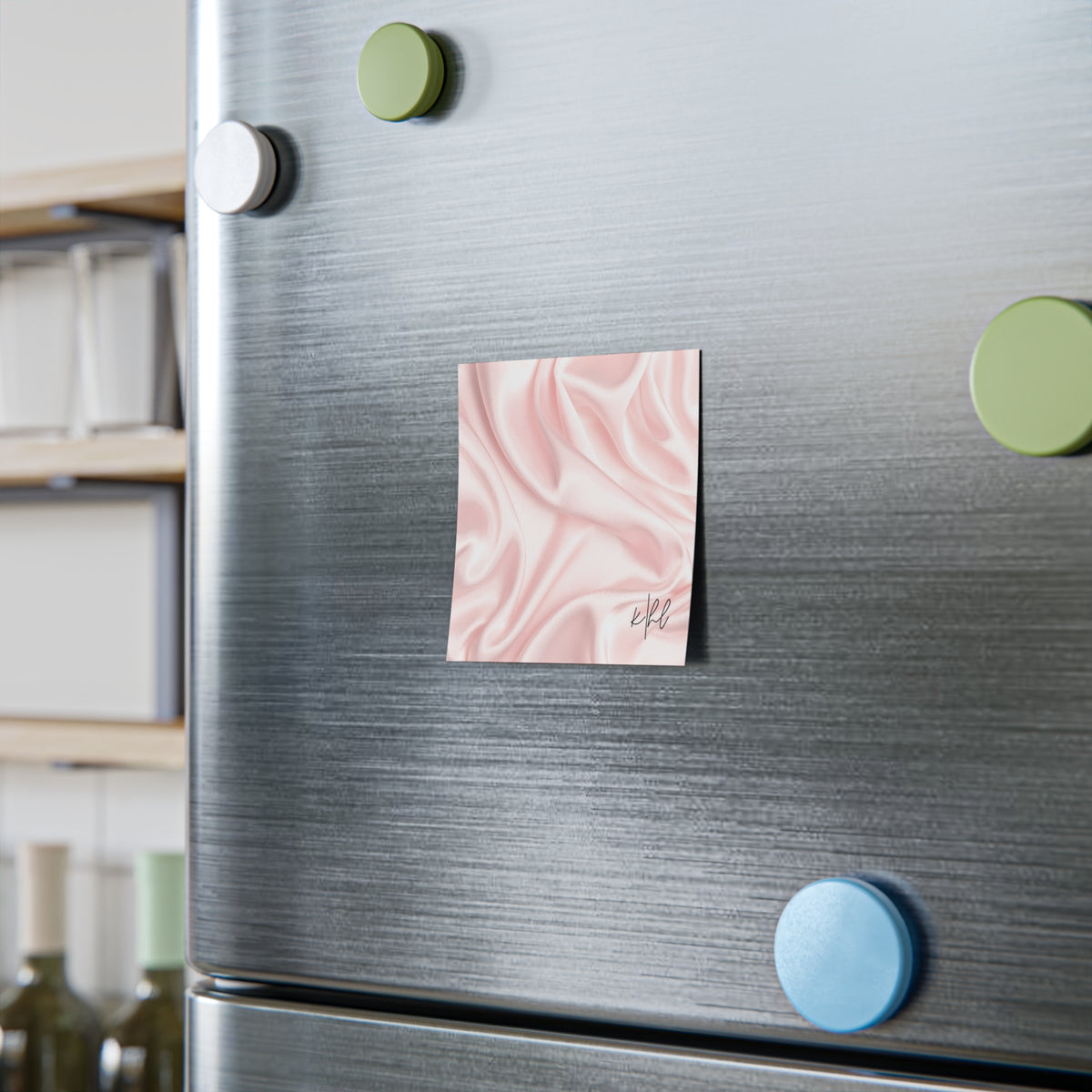 Pink Silk Striped Post-it® Note Pad
