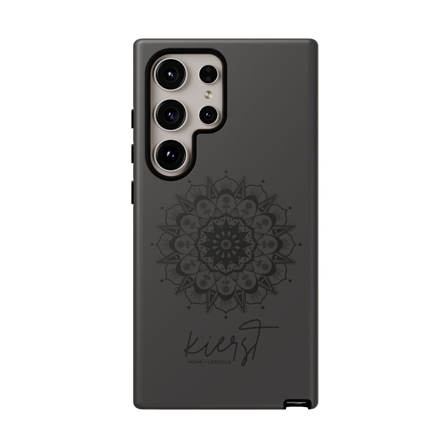 Black Mandala Samsung Galaxy Phone Case | Elevated Symmetry, Timeless Energy