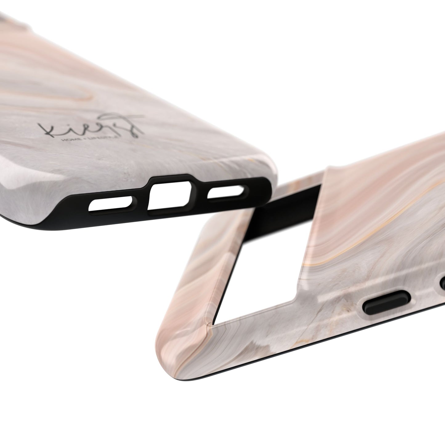 Blush Swirl Marble Google Pixel Phone Case | Soft Movement Meets Curated Luxury