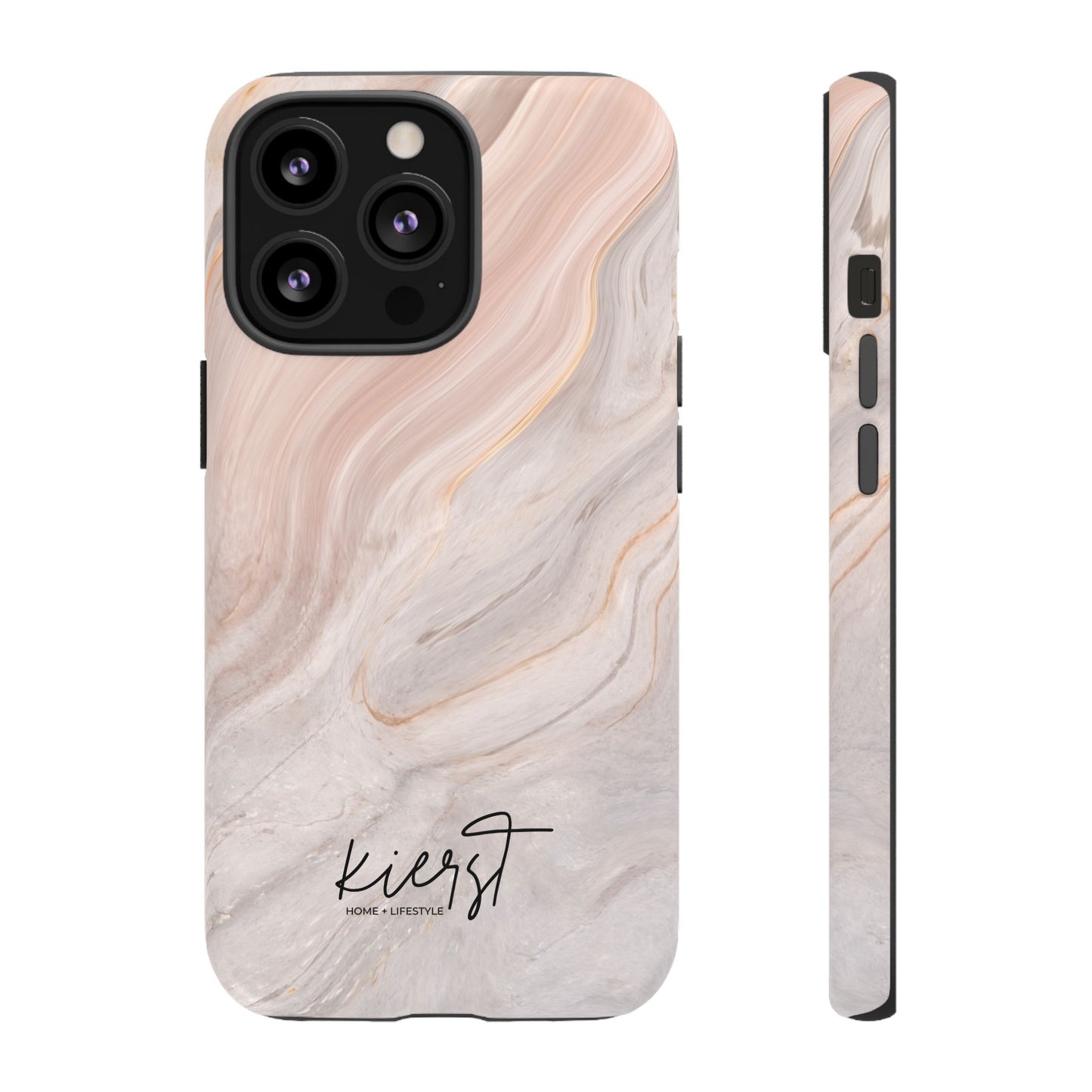 Blush Swirl Marble iPhone Case | Soft Curves, Strong Protection
