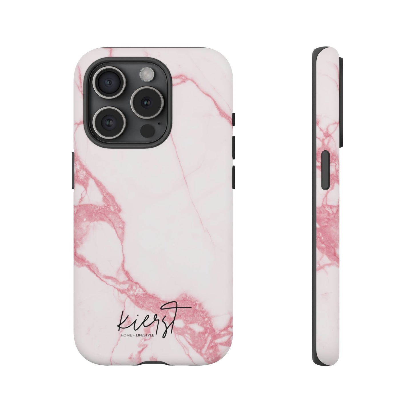 Pink & White Marble iPhone Case | Classic Elegance, Feminine Twist