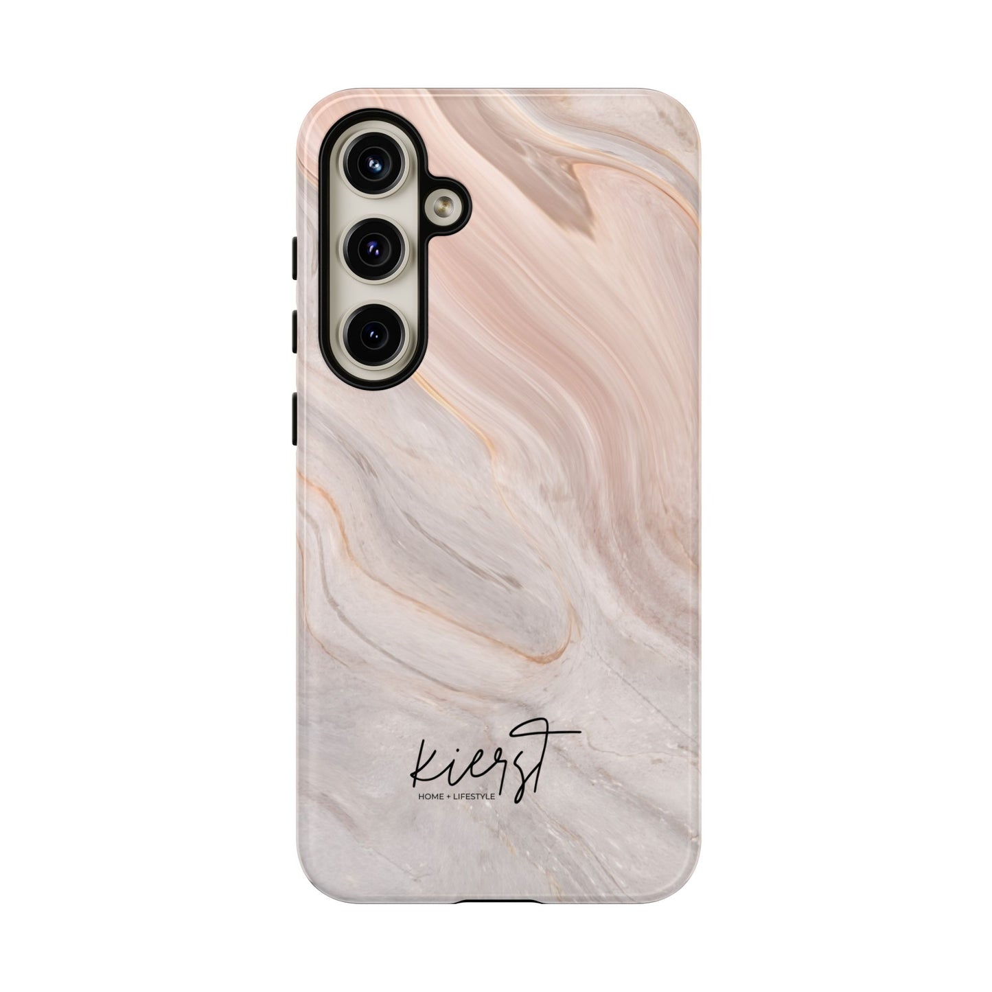 Blush Swirl Marble Samsung Galaxy Phone Case | Subtle Design, Timeless Tone