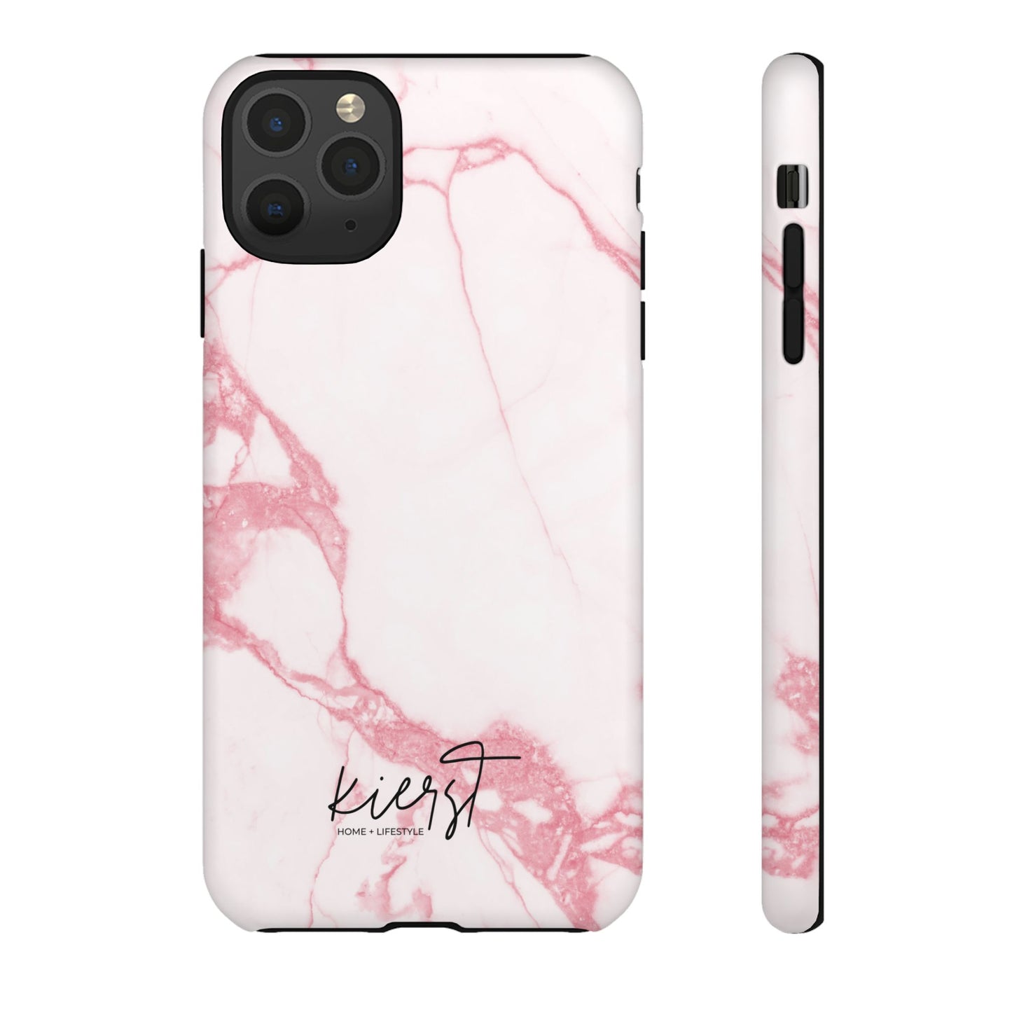 Pink & White Marble iPhone Case | Classic Elegance, Feminine Twist