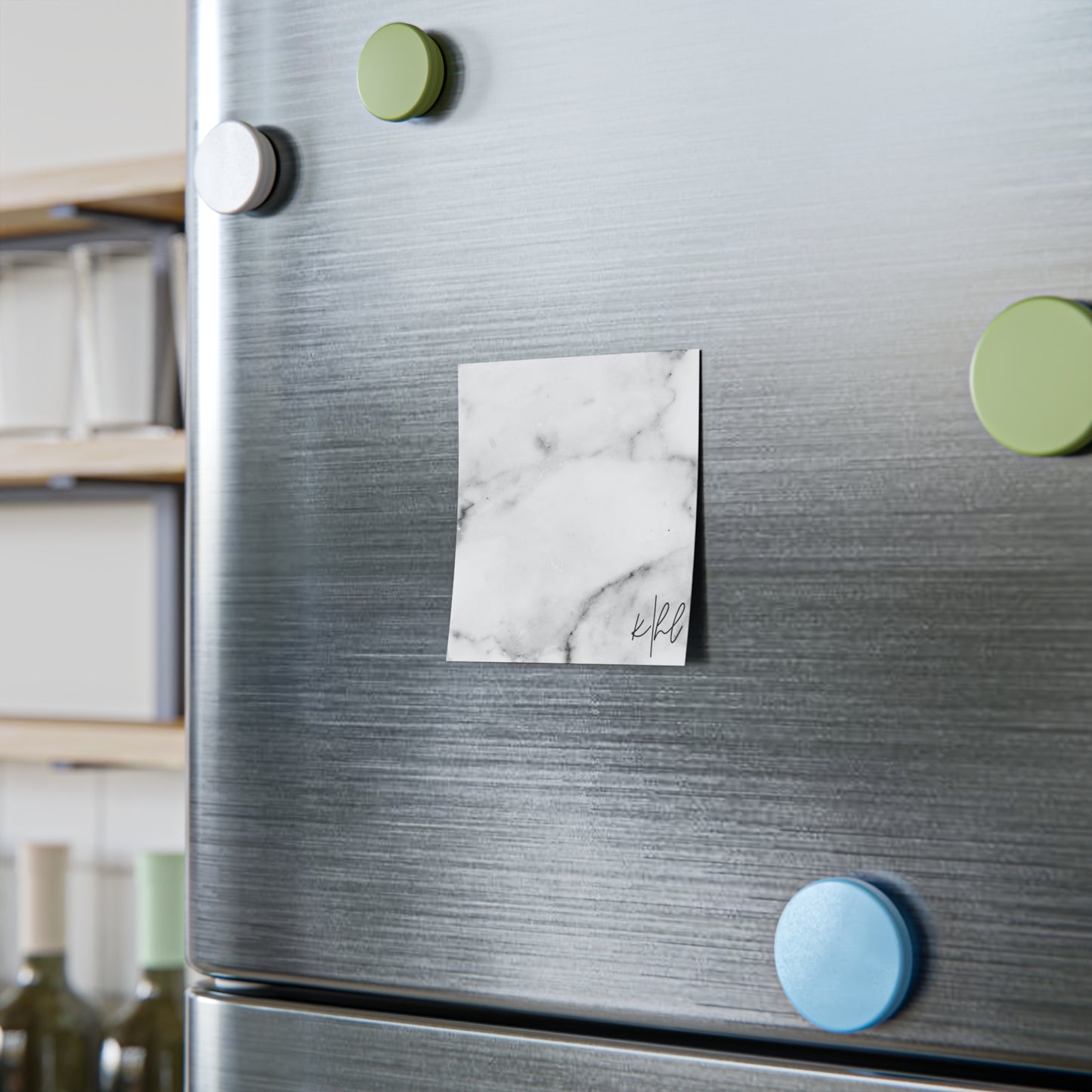 Lived-In Grey and White Marble Post-it® Note Pad