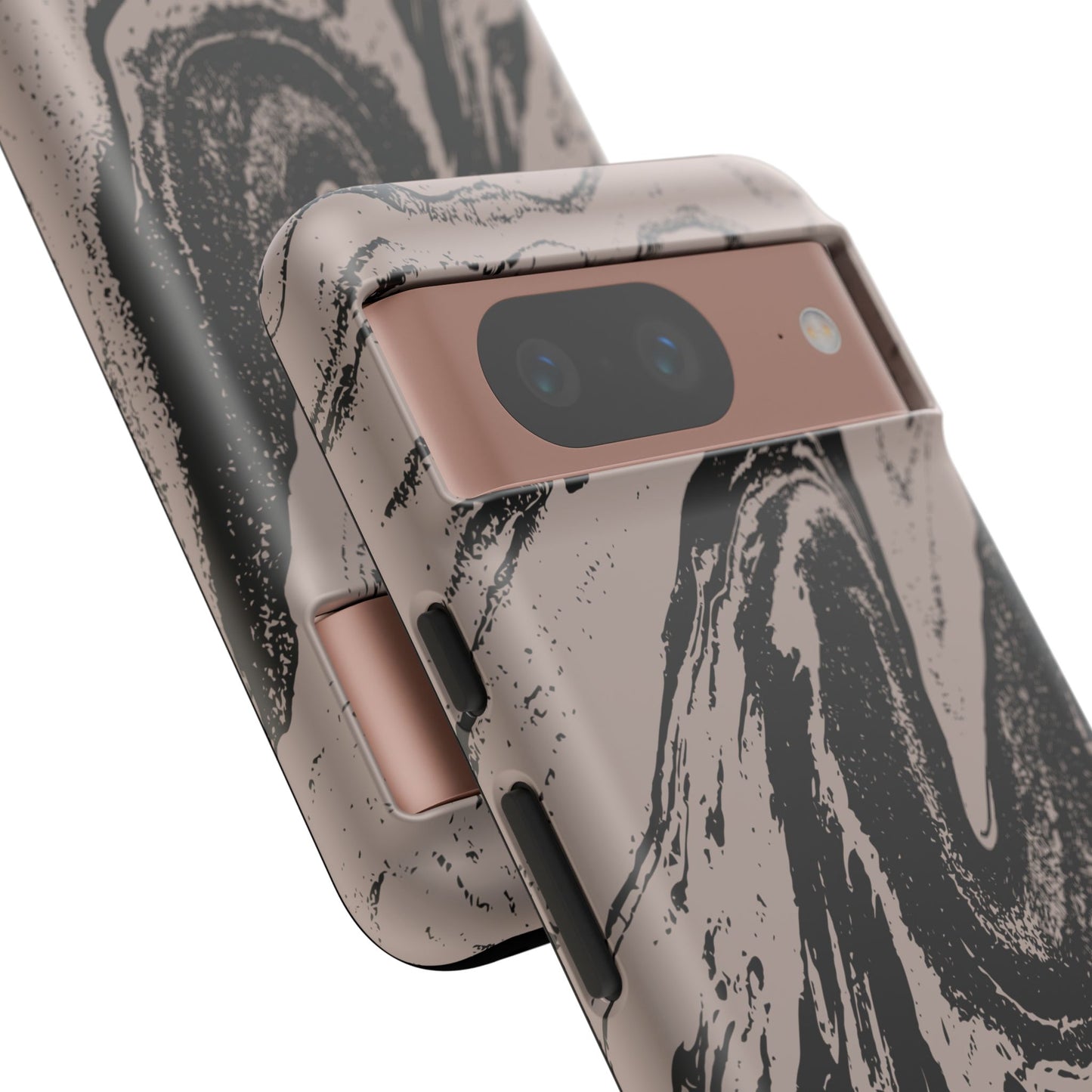 Taupe and Black Marble Google Pixel Phone Case | Artistic, Durable Protection For Your Pixel
