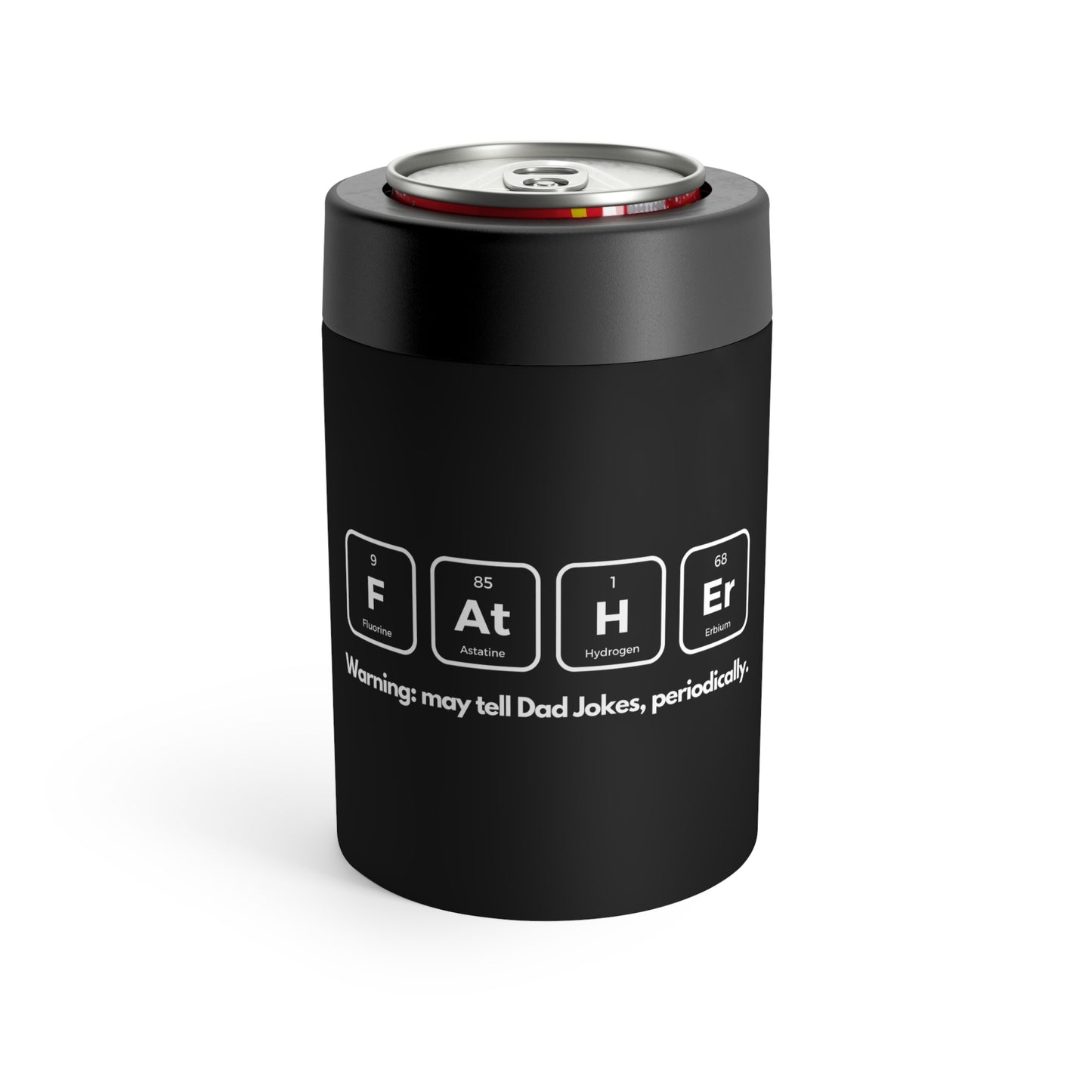 Dad Jokes Can Holder – Periodic Table Design on Black