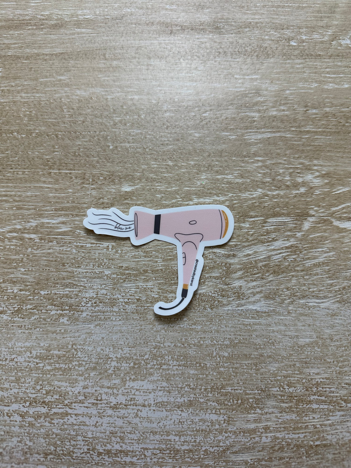 Blow Me Hairdryer Sticker