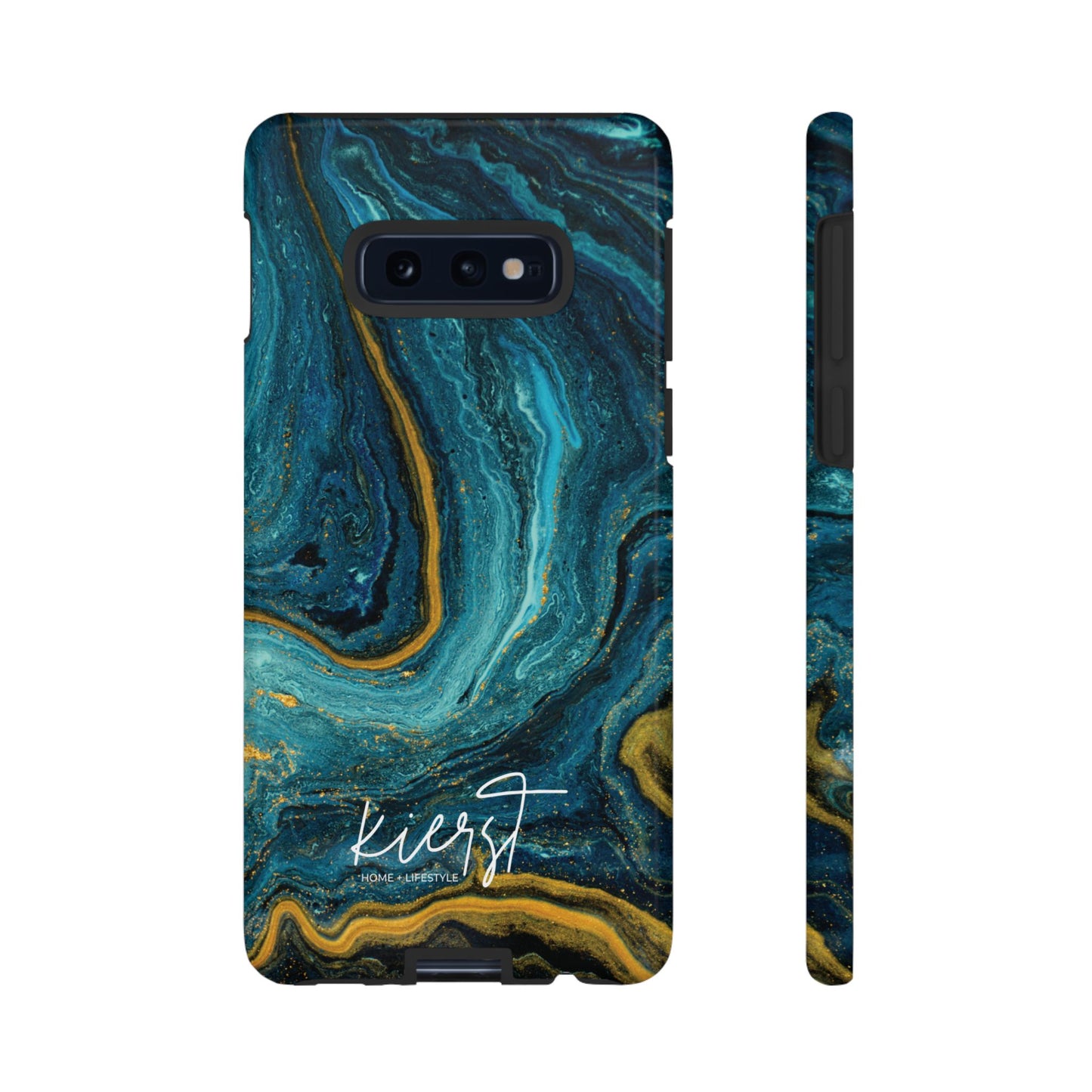 Gold & Teal Marble Samsung Galaxy Case | Swirled Depth Meets Everyday Edge