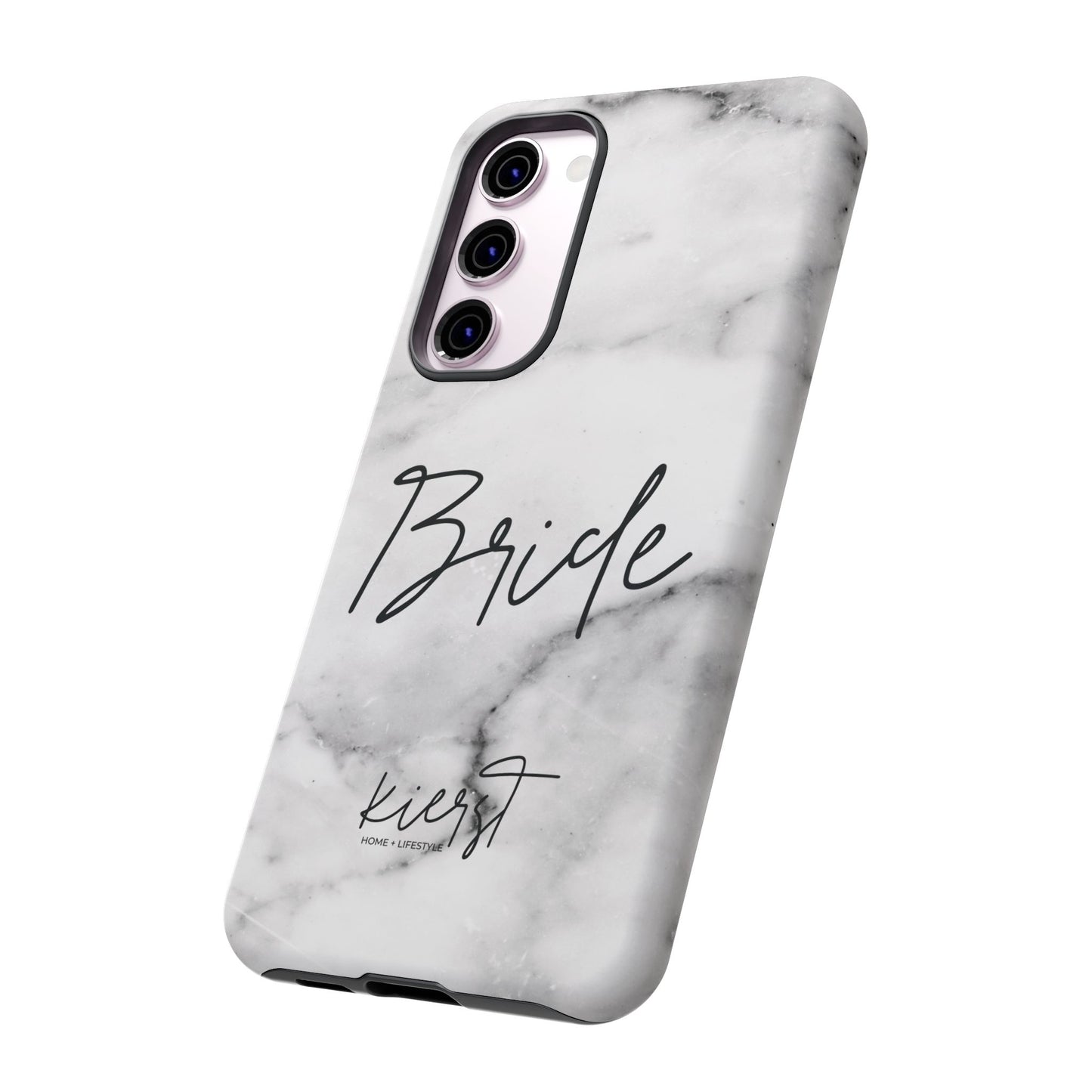 Bride Lived-In White and Grey Marble Samsung Galaxy Phone Case
