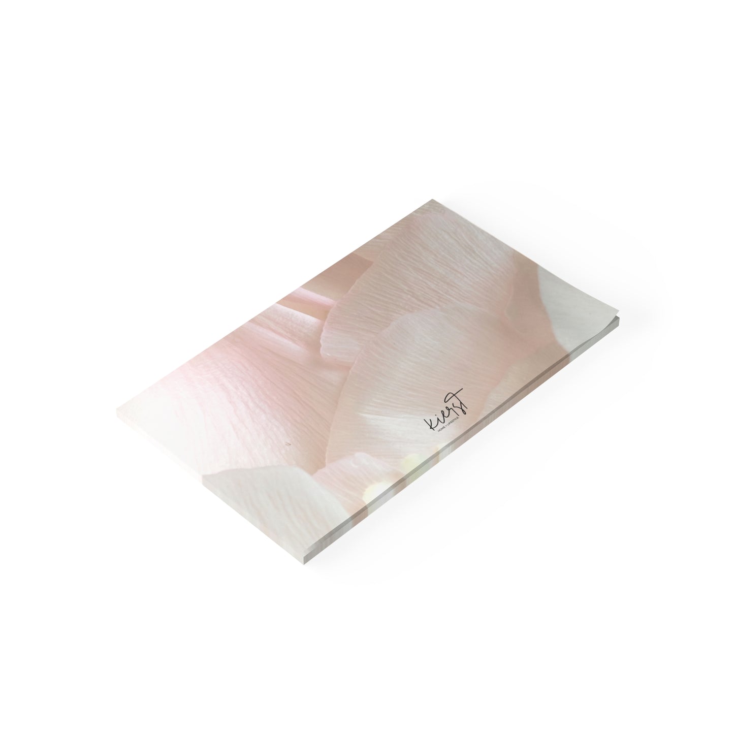 Iridescent Petals Post-it® Note Pad | Soft Pink Floral Sticky Notes for Elegant Everyday Reminders