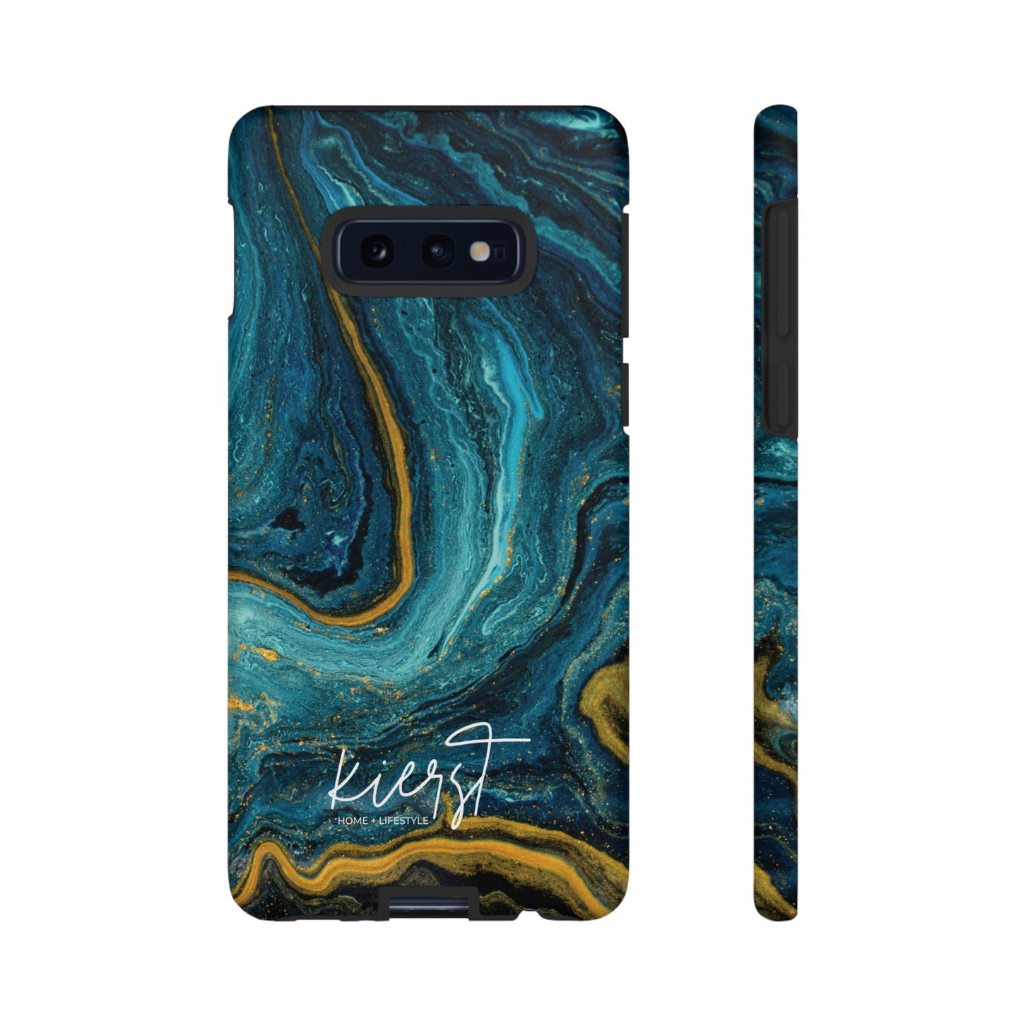 Gold & Teal Marble Samsung Galaxy Case | Swirled Depth Meets Everyday Edge