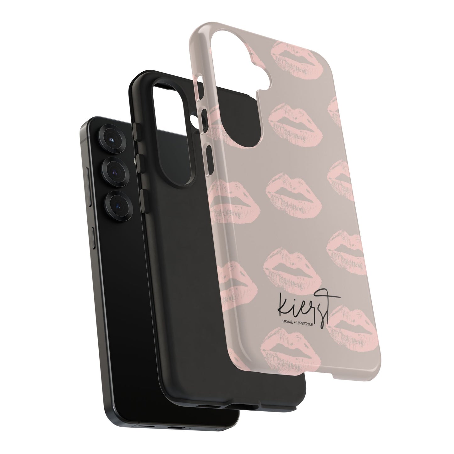 Pillow Talk–Inspired Lips on Oat Samsung Galaxy Case