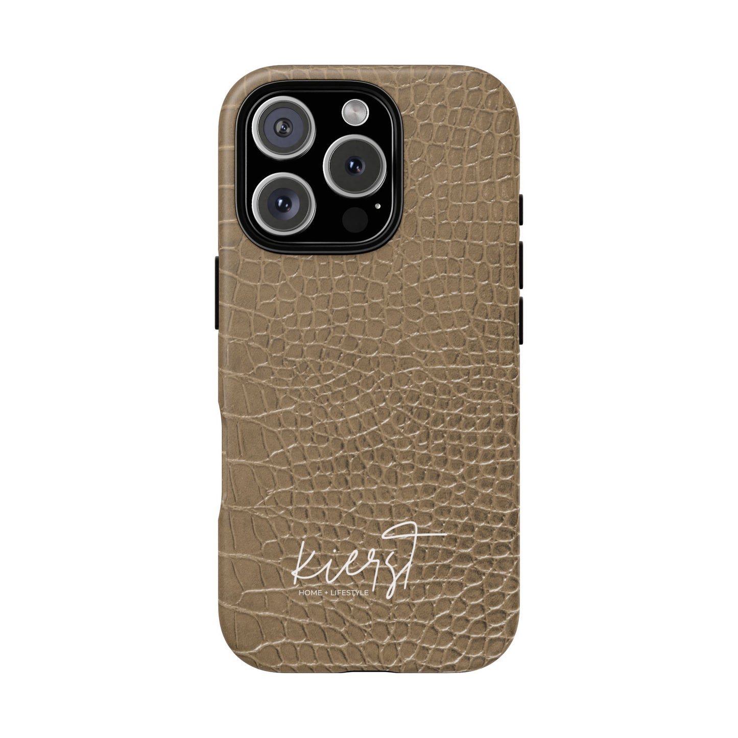 Tan Alligator Print iPhone Case | Elevated texture meets everyday ease