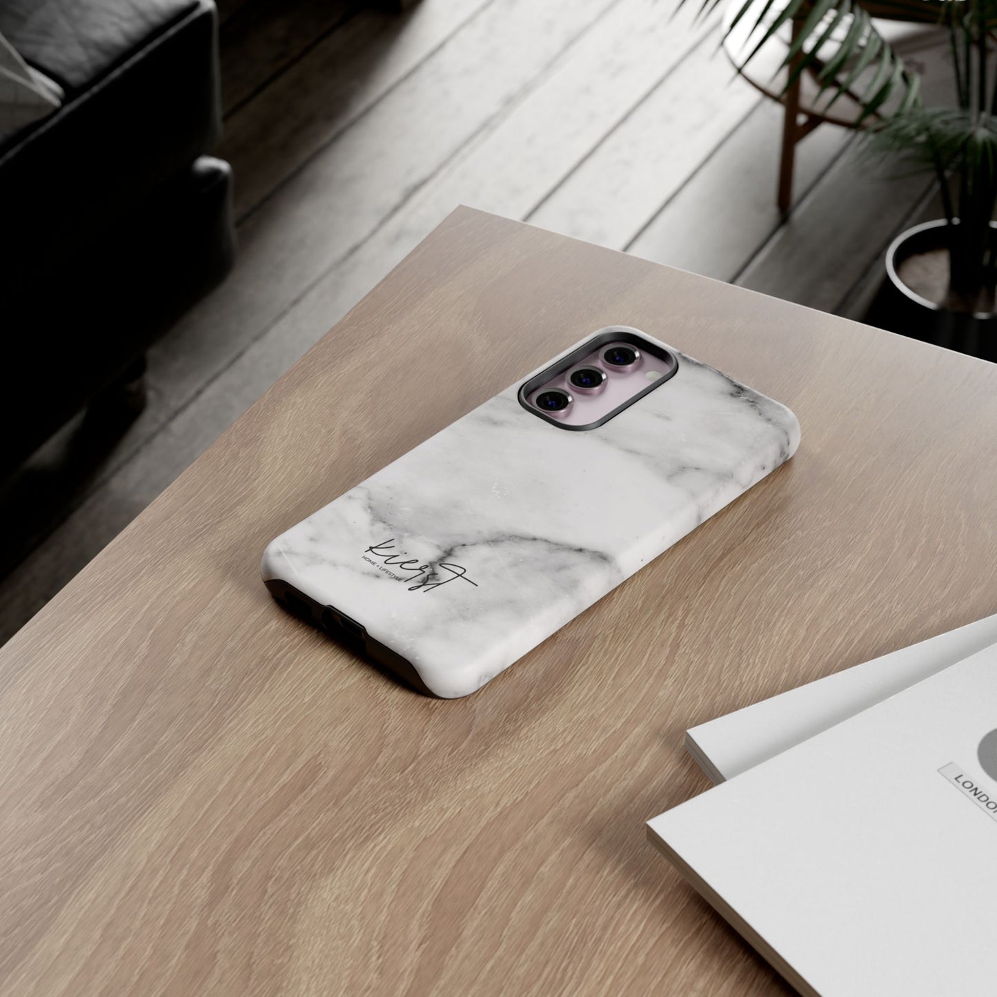 Lived-In White and Grey Marble Samsung Galaxy Case | Soft Strength, Redefined