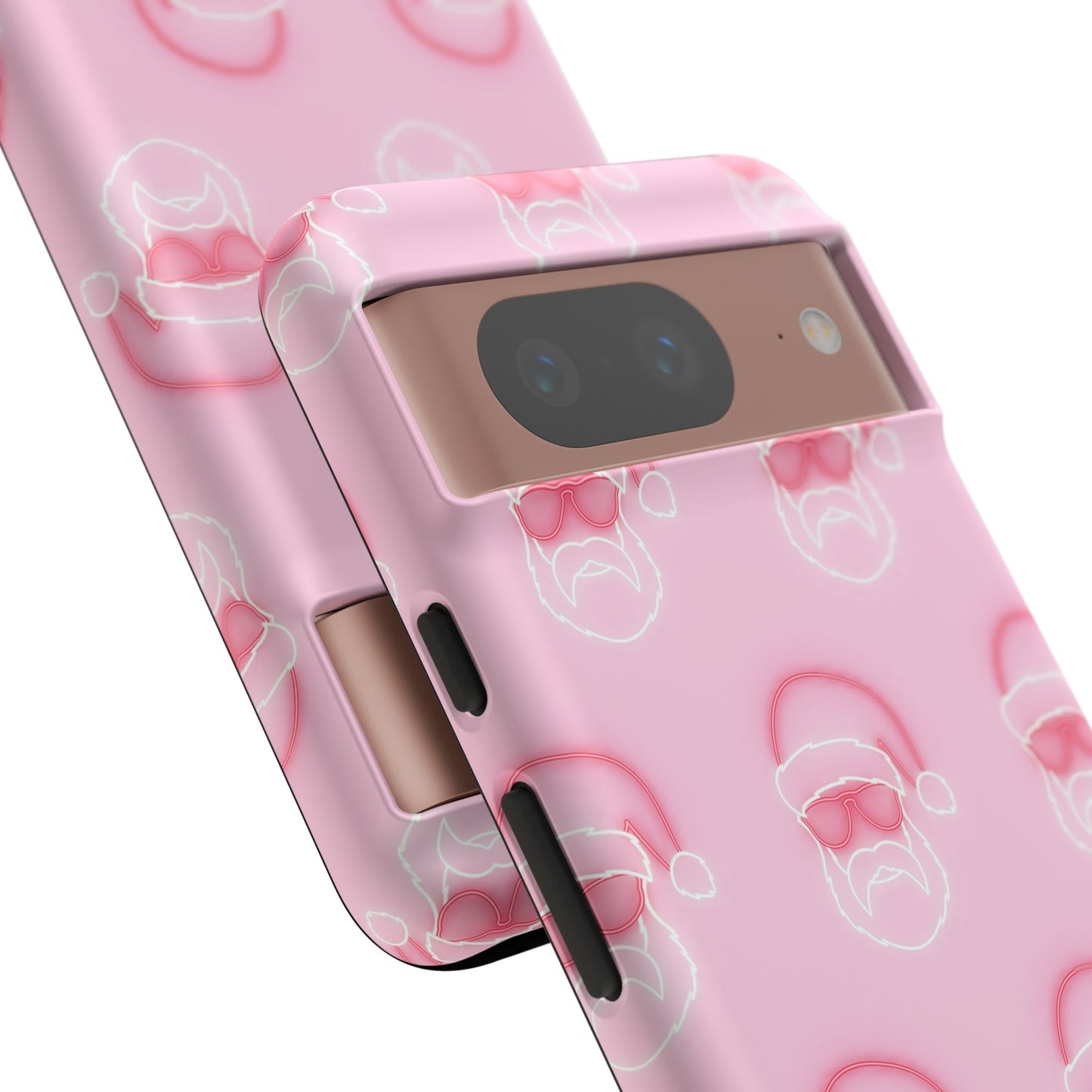 Holiday 25 Neon Sign Santa on Pink Google Pixel Phone Case