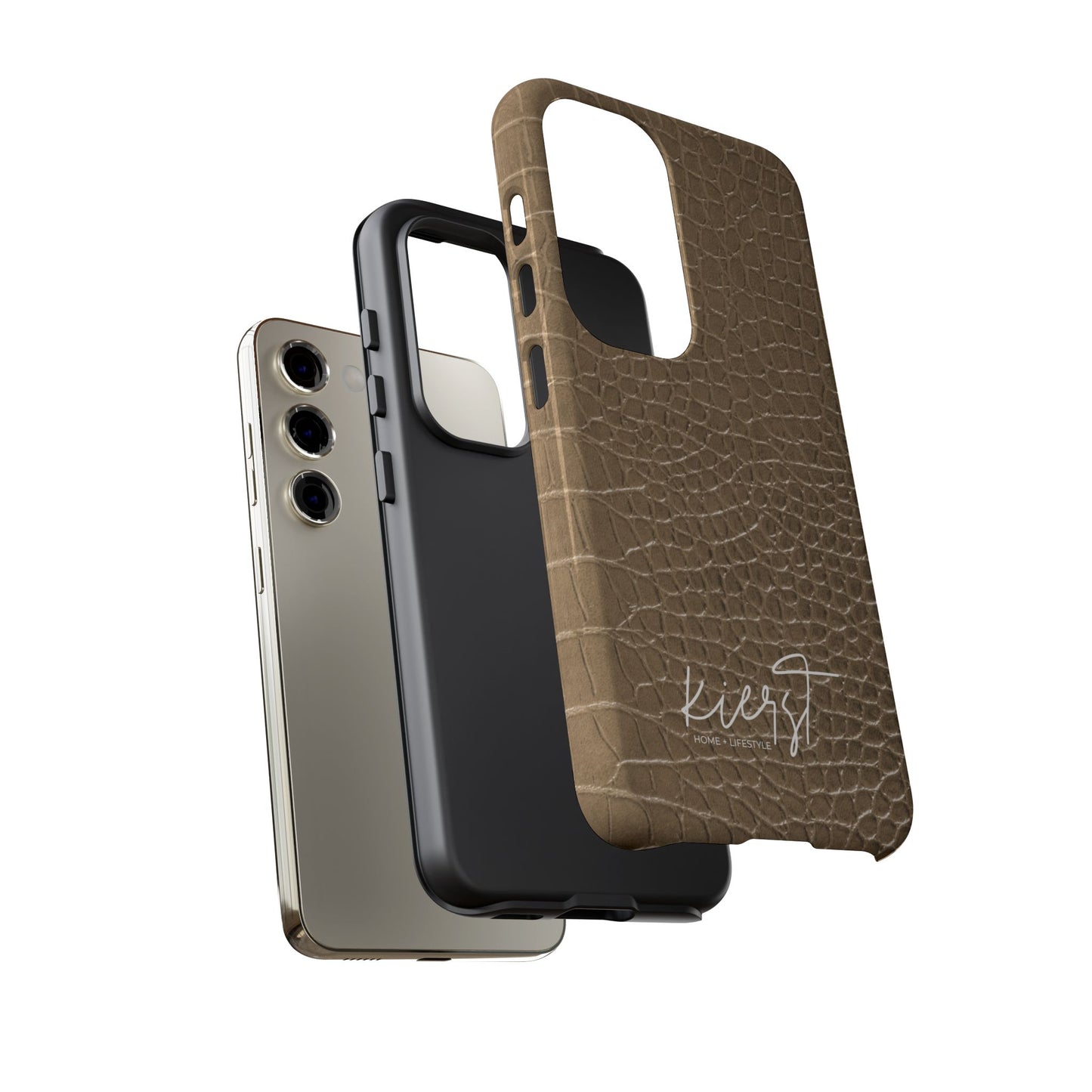 Tan Alligator Print Samsung Galaxy Phone Case | Subtle Statement, Everyday Style