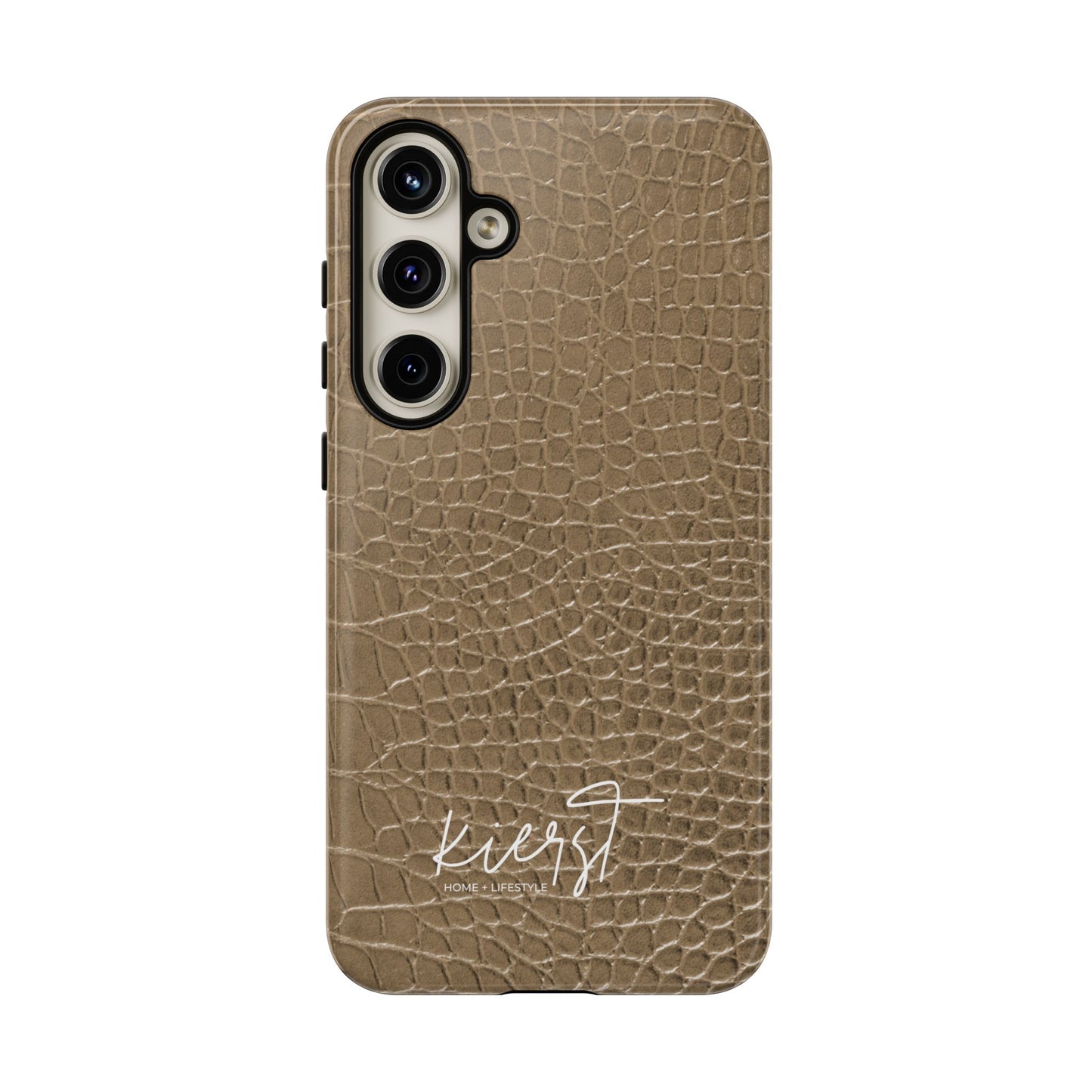Tan Alligator Print Samsung Galaxy Phone Case | Subtle Statement, Everyday Style