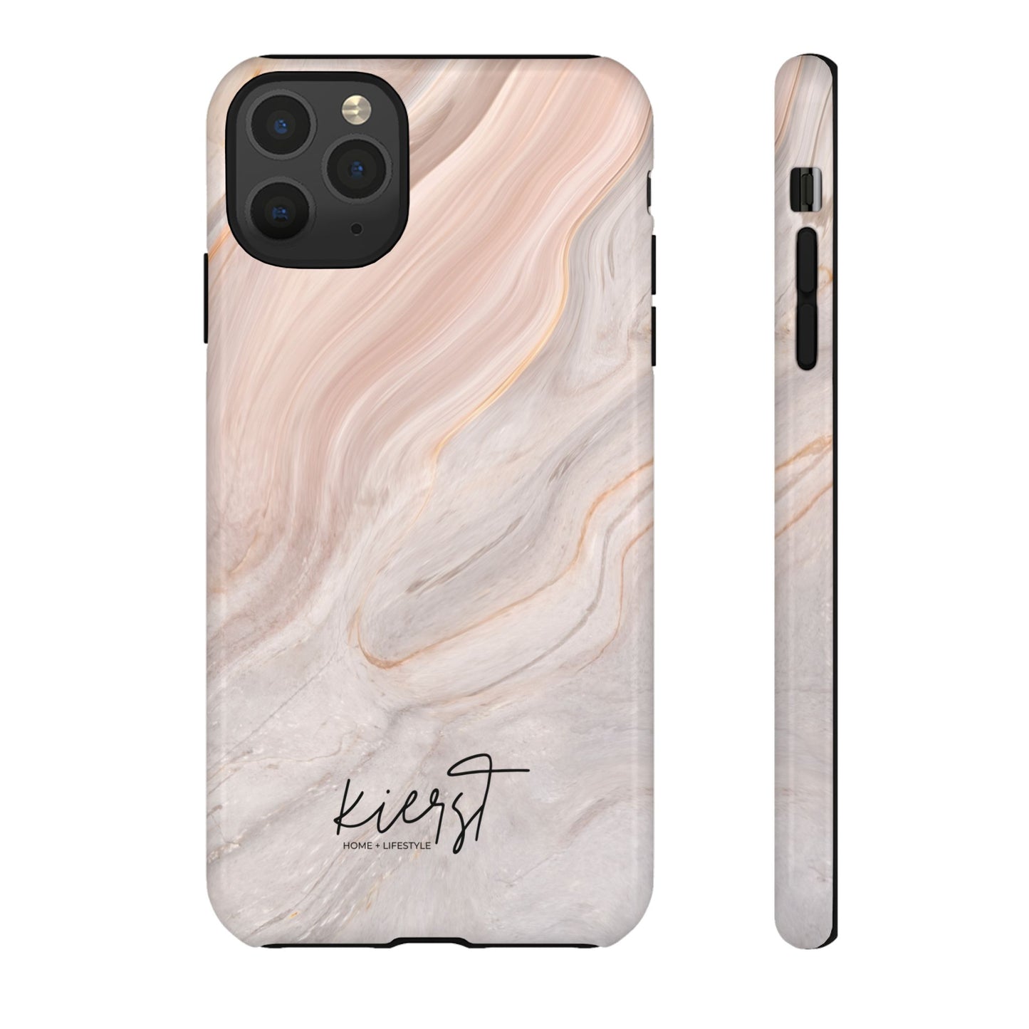 Blush Swirl Marble iPhone Case | Soft Curves, Strong Protection