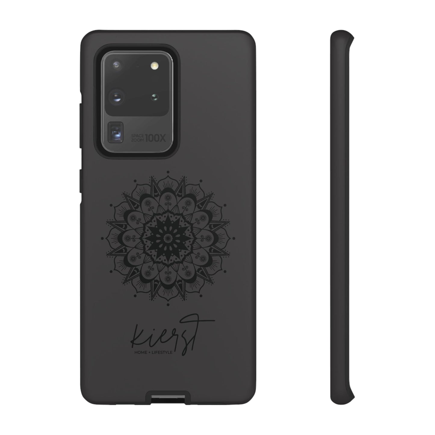Black Mandala Samsung Galaxy Phone Case | Elevated Symmetry, Timeless Energy