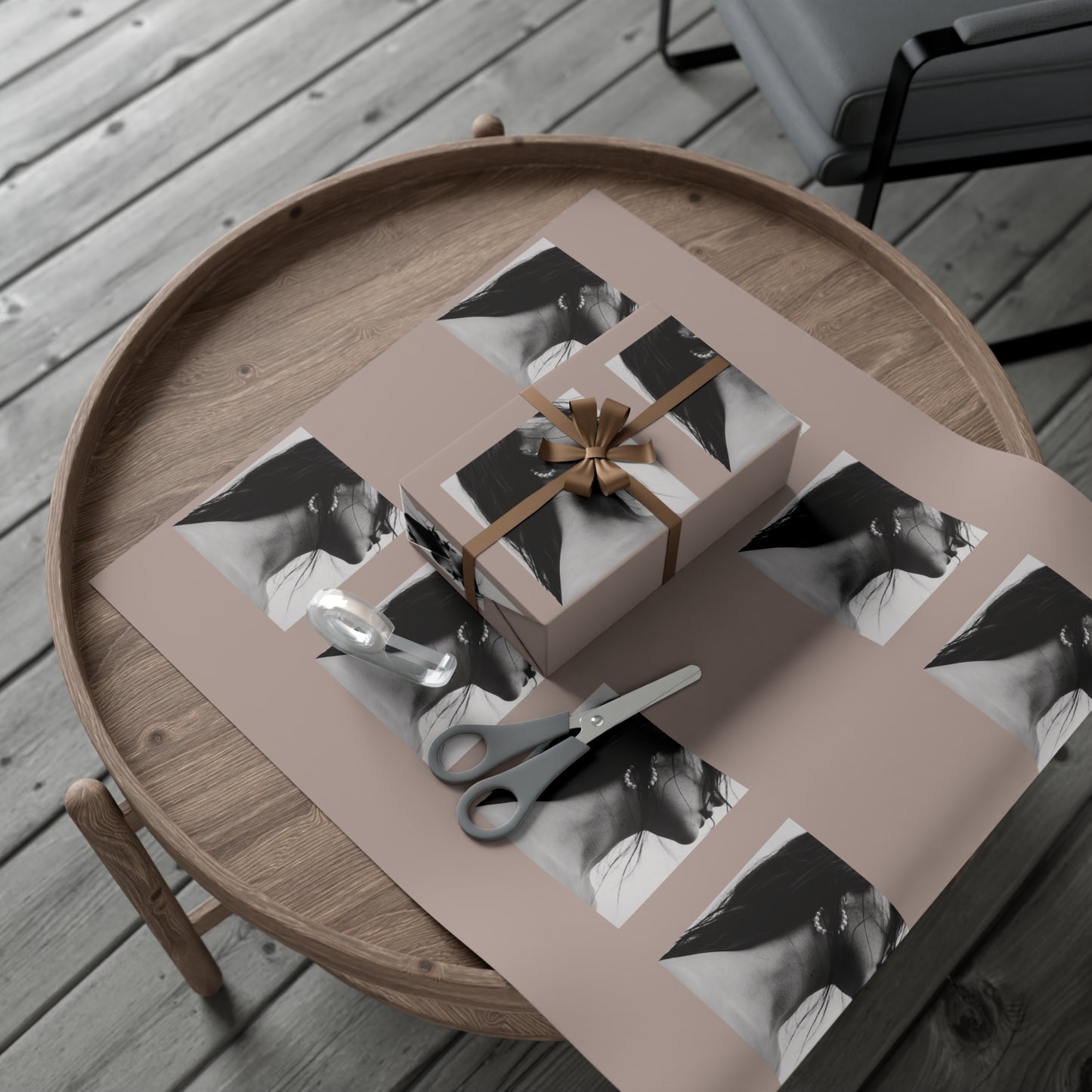 Fashion Black + White Fashion Photography Wrapping Paper