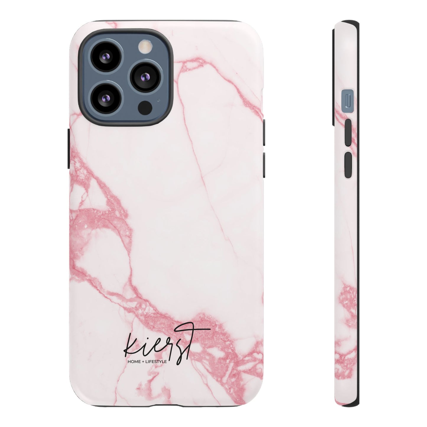 Pink & White Marble iPhone Case | Classic Elegance, Feminine Twist