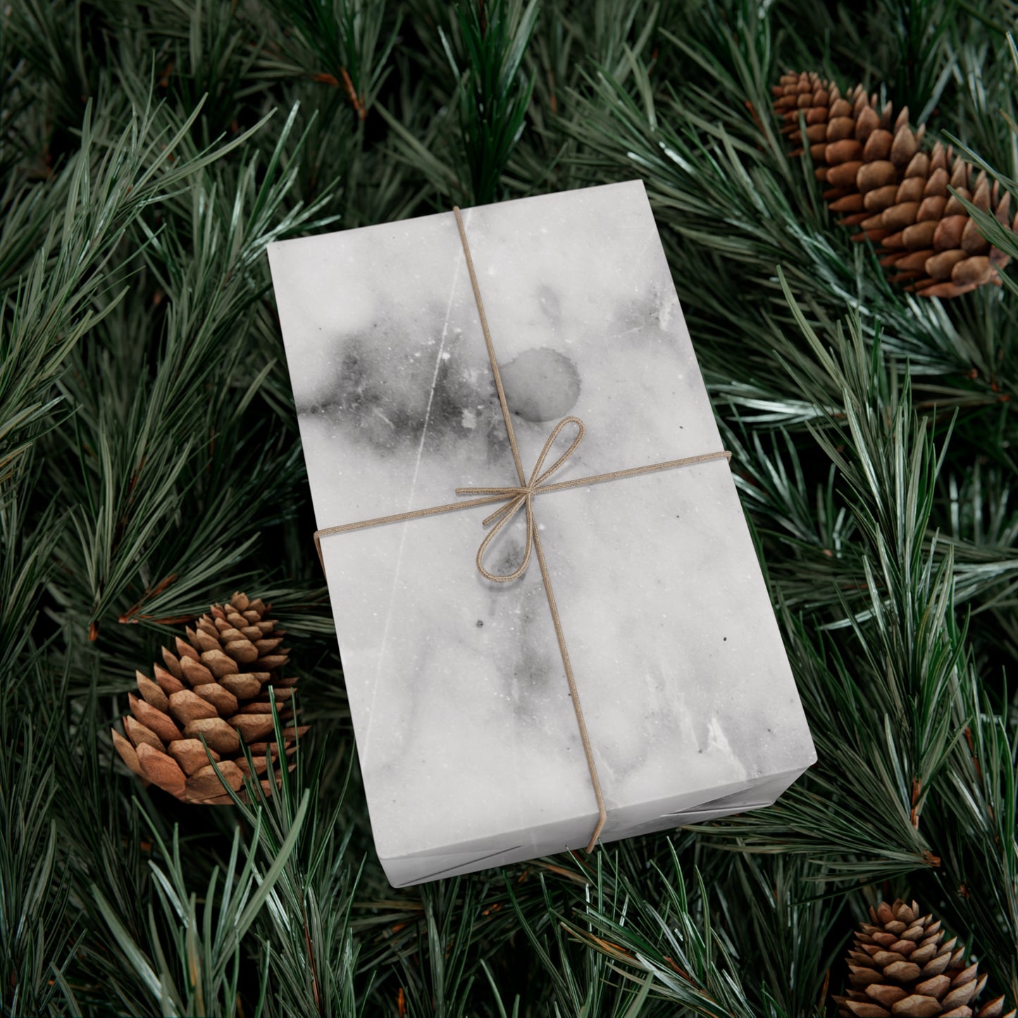 Lived-In Grey Marble Gift Wrapping Paper